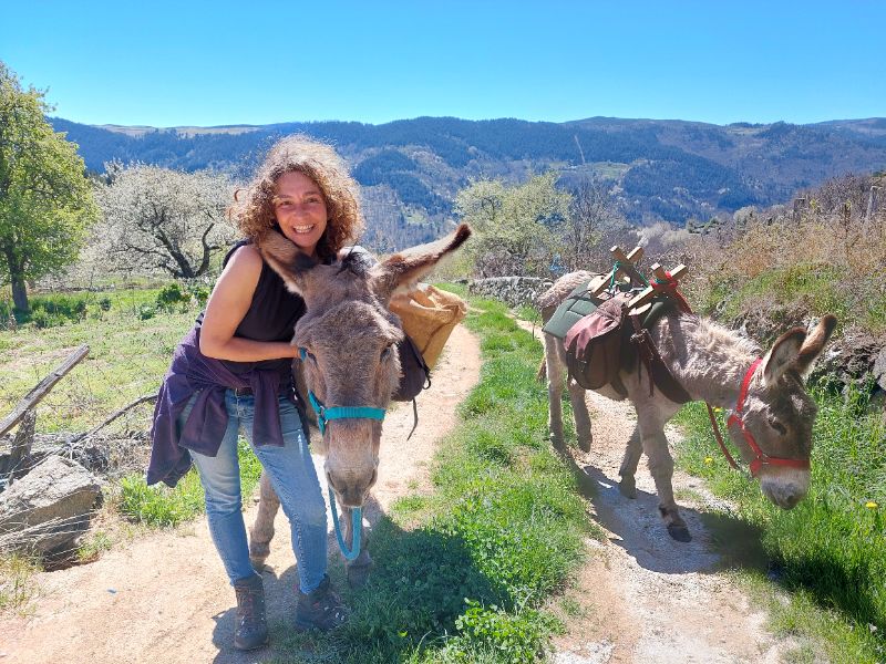 Randonnée avec un âne 